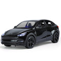 XHD 1:24 Scale Die-Cast Alloy Model Toy Compatible with Tesla Model Y - Opening Doors, Sound & Light, Pull-Back Function, Shock Absorption, Steering & Horn - Electric SUV Collection