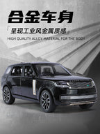 Qiyi 1:24 Scale Licensed Land Rover Range Rover SV 2022 Edition Die-Cast Alloy Model Toy - Opening Doors, Sound & Light, Pull-Back Function, Shock Absorption, Steering & Horn - Official Luxury SUV Collection