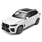 Black Mamba 1:24 Scale Licensed BMW X5 M Die-Cast Alloy Model Toy - Opening Doors, Sound & Light, Pull-Back Function, Shock Absorption, Steering, Horn & Adjustable Seats - Luxury Performance SUV Collection