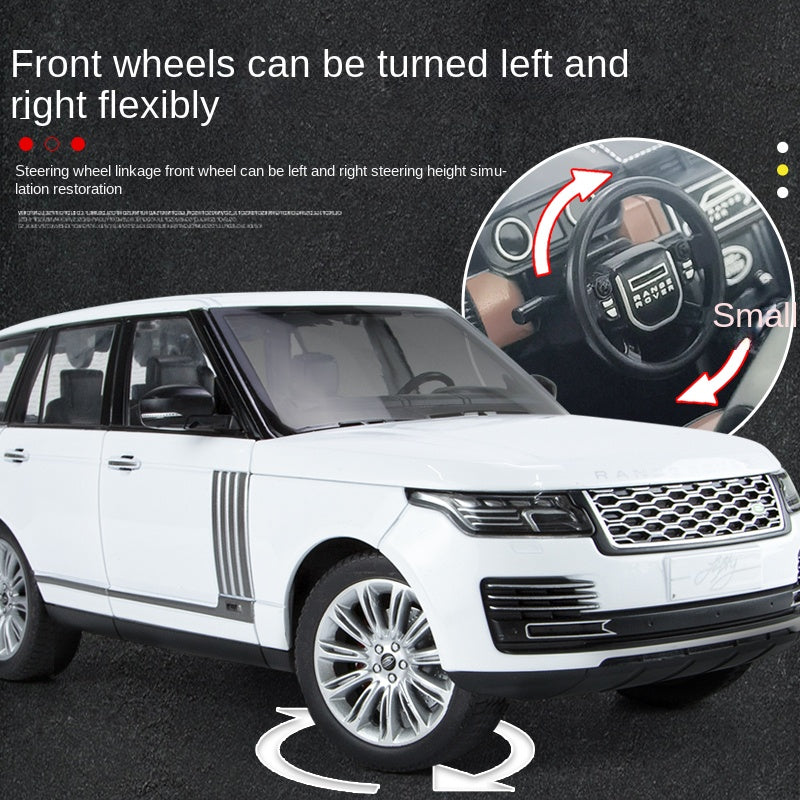 Qiyi 1:18 Scale Licensed Land Rover Range Rover Die-Cast Alloy Model Toy - Opening Doors, Sound & Light, Shock Absorption, Steering, Horn & Removable Fuel Cap - Official Luxury SUV Collection