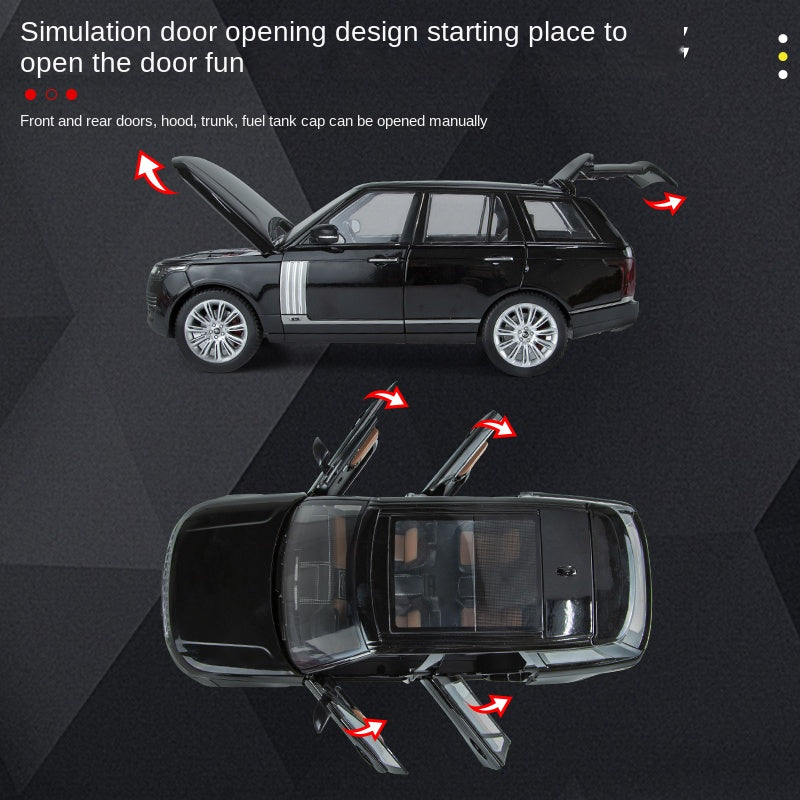 Qiyi 1:18 Scale Licensed Land Rover Range Rover Die-Cast Alloy Model Toy - Opening Doors, Sound & Light, Shock Absorption, Steering, Horn & Removable Fuel Cap - Official Luxury SUV Collection