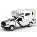 CLX 1:32 Scale Die-Cast Alloy Model Toy Compatible with Ford F-150 Camper - Opening Doors, Sound & Light, Pull-Back Function - Adventure Vehicle Collection