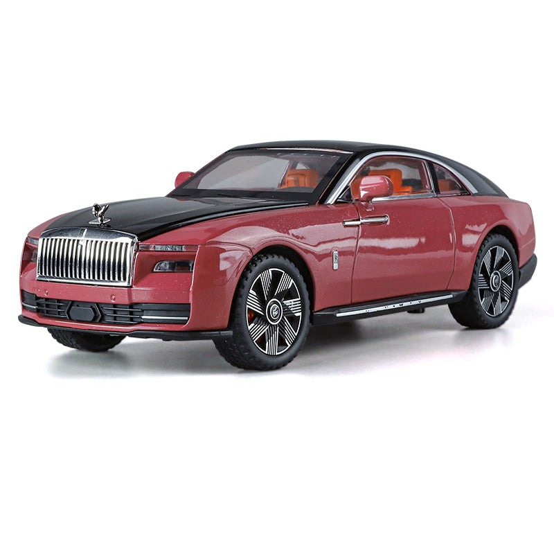 Jin Lifang 1:24 Die-Cast Alloy Model - Compatible with Rolls-Royce Spectre - First-Ever Electric Luxury Coupe with Starlight Headliner, Foldable Spirit of Ecstasy, Opening Fuel Cap, Opening Doors, Sound & Light, Pull-Back Action, Shock Absorption