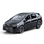 OK 1:32 Scale Die-Cast Alloy Model Toy Compatible with Toyota Prius - Opening Doors, Sound & Light, Pull-Back Function, Shock Absorption & Horn - Hybrid Electric Vehicle Collection