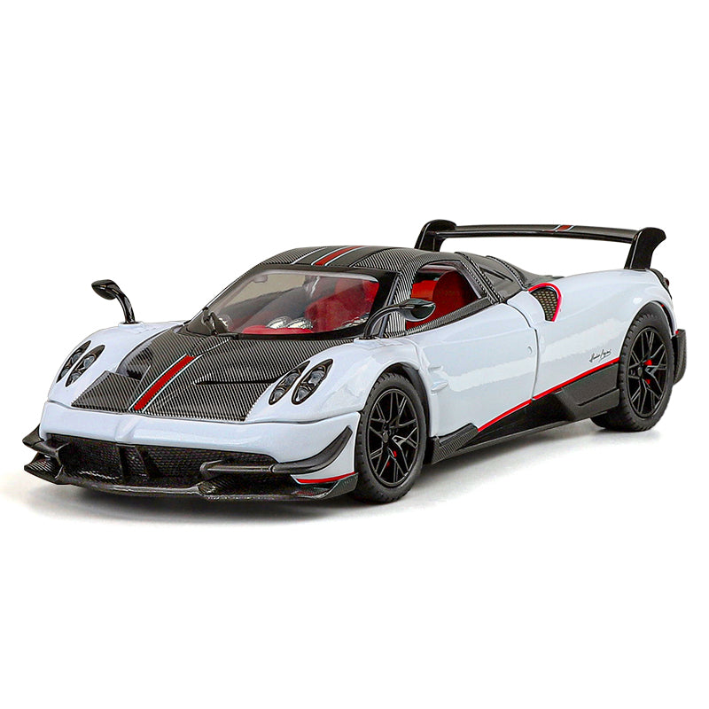 XHD 1:24 Spray Edition Die-Cast Alloy Model - Compatible with Pagani Huayra BC - Ultimate Hypercar with Opening Doors, Sound & Light, Pull-Back Action, Shock Absorption & Steering