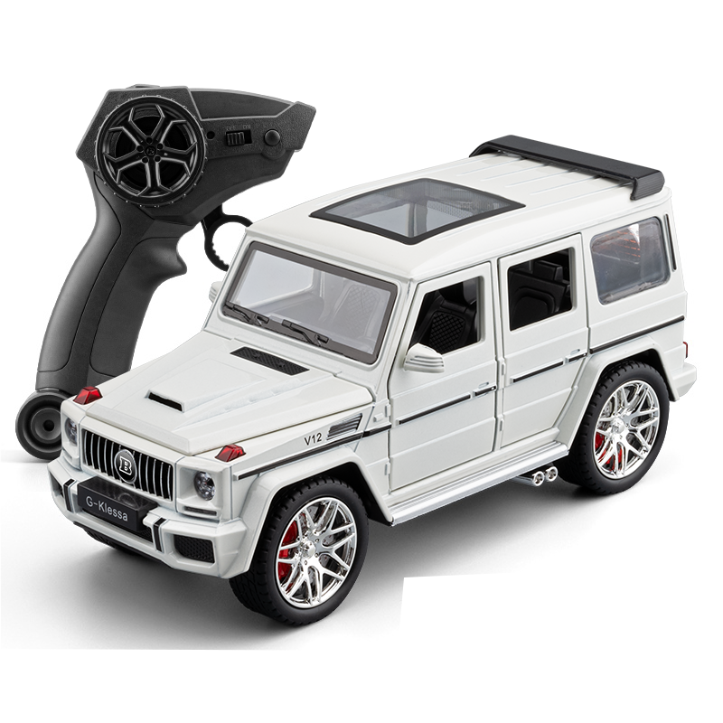 Mercedes-Benz G63 de aleación fundida a presión, escala 1:24, Chezhi - Control remoto, dirección, bocina y avance/retroceso - Colección de vehículos todoterreno