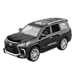 Chezhi 1:24 Scale Licensed RC Remote Control Lexus LX570 Die-Cast Alloy Model Toy - Remote Controlled Forward/Backward & Steering, Horn Sound - Luxury SUV Collection