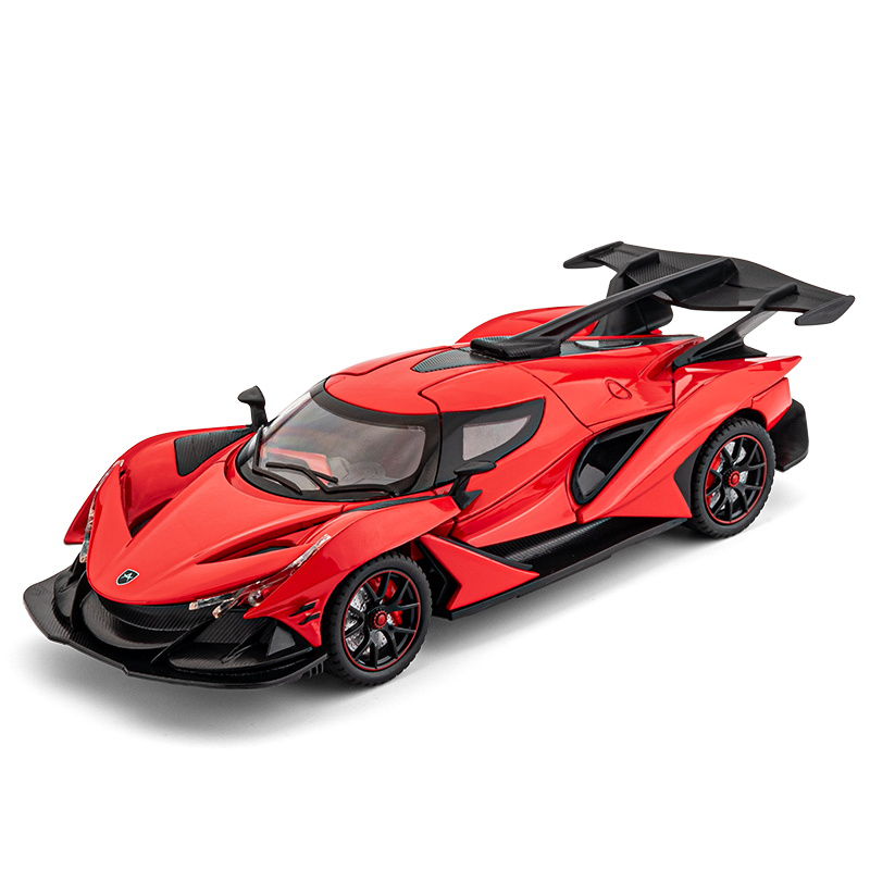 Chezhi 1:24 Scale Die-Cast Alloy Model Toy Compatible with Apollo Intensa Emozione - Opening Doors, Sound & Light, Pull-Back Function, Shock Absorption, Steering & Horn - Hypercar Collection