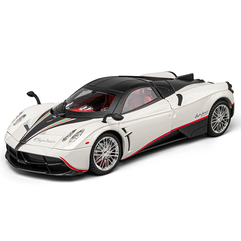 Chezhi 1:18 Scale Die-Cast Alloy Model Toy Compatible with Pagani Zonda C12 - Opening Doors, Sound & Light, Pull-Back Function, Shock Absorption, Steering & Horn - Supercar Collection