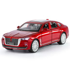 OK 1:32 Scale Die-Cast Alloy Model Toy Compatible with Hongqi H9 - Opening Doors, Sound & Light, Pull-Back Function & Shock Absorption - Luxury Sedan Collection