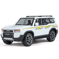 Jin Lifang 1:24 Die-Cast Alloy Model - Compatible with Toyota Land Cruiser Prado (LC250) - Ultimate Off-Road SUV with Opening Doors, Sound & Light, Pull-Back Action, Shock Absorption, Interactive Steering & Foldable Mirrors