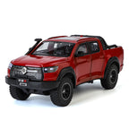 OK 1:24 Scale Die-Cast Alloy Model Toy Compatible with Great Wall Cannon Pickup Truck - Opening Doors, Sound & Light, Pull-Back Function, Shock Absorption, Steering, Horn & Retractable Steps - Off-Road Adventure Collection