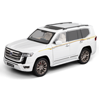 Chezhi 1:18 Licensed Toyota Land Cruiser LC300 Die-Cast Alloy Model - Official Full-Size Off-Road SUV with Opening Doors, Sound & Light, Pull-Back Action, Shock Absorption, Interactive Steering Wheel, Horn, Foldable Mirrors & Opening Fuel Cap