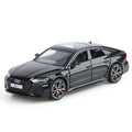 Haochi 1:32 Licensed Audi RS7 Die-Cast Alloy Model - Official High-Performance Sedan with Opening Doors, Realistic Sound & Light, Pull-Back Action, Shock Absorption, Steering & Adjustable Rear Wing