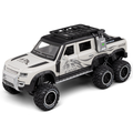 Chezhi 1:24 Scale Die-Cast Alloy Model Toy Compatible with Land Rover Defender 6x6 - Opening Doors, Sound & Light, Pull-Back Function, Shock Absorption & Folding Side Ladder - Extreme Off-Road Collection
