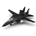 Chezhi F-14 Tomcat Die-Cast Alloy Fighter Model Toy with Display Stand - Ejectable Missiles, Sound & Light, Pull-Back Function - Military Aircraft Collection