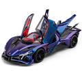 Chezhi 1:18 Die-Cast Alloy Model - Compatible with Apollo Evo Hypercar - Feature-Packed with Opening Doors, Realistic Sound & Light, Pull-Back Action, Shock Absorption & Interactive Steering Wheel with Functional Linkage and Horn Sound