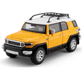 Chezhi 1:24 Licensed Toyota FJ Cruiser Die-Cast Alloy Model - Official Off-Road SUV with Opening Doors, Sound & Light, Pull-Back Action, Shock Absorption, Steering, Horn, Opening Fuel Cap & Foldable Mirrors