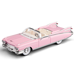 Modelo de juguete Chezhi de aleación fundida a presión a escala 1:24 compatible con Cadillac Eldorado: puertas que se abren, sonido e iluminación, función de retroceso, amortiguación, dirección y bocina. Colección de autos clásicos de lujo.