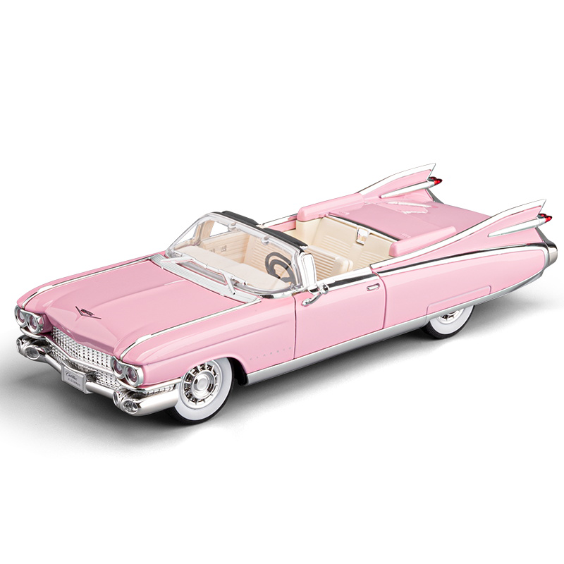 Modelo de juguete Chezhi de aleación fundida a presión a escala 1:24 compatible con Cadillac Eldorado: puertas que se abren, sonido e iluminación, función de retroceso, amortiguación, dirección y bocina. Colección de autos clásicos de lujo.