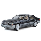 Jin Lifang 1:24 Two-Tone Edition Die-Cast Alloy Model - Compatible with Mercedes-Benz S-Class W140 - Classic Flagship Sedan with Opening Doors, Sound & Light, Pull-Back Action, Shock Absorption, Interactive Steering & Foldable Mirrors
