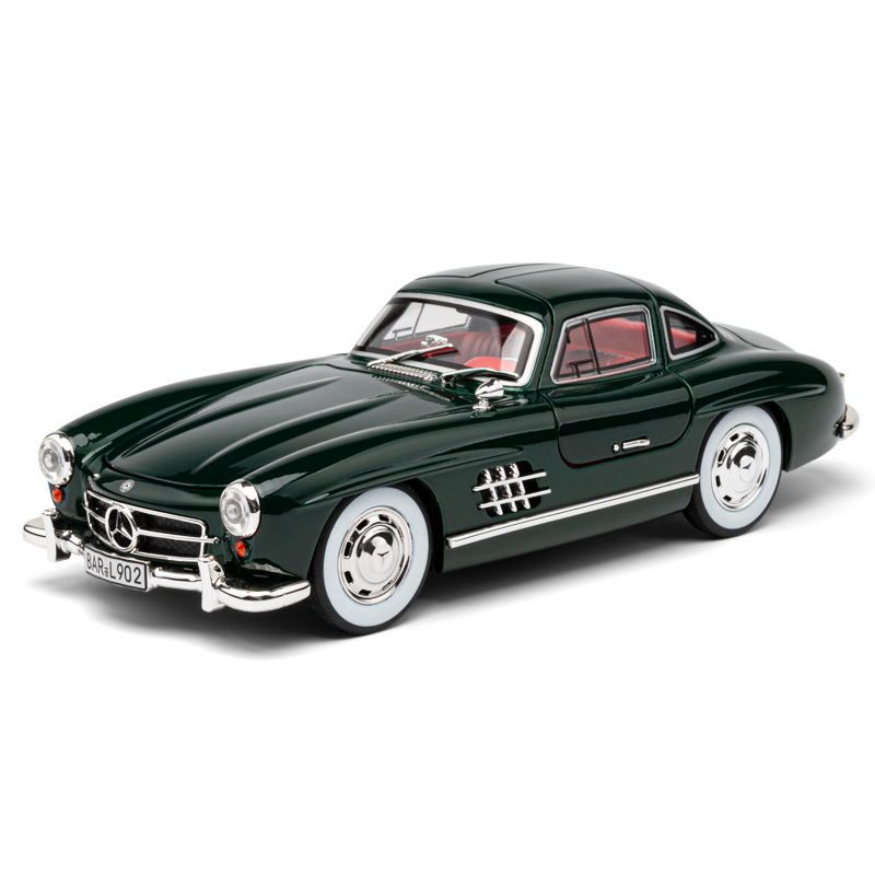 Chezhi 1:24 Scale Die-Cast Alloy Model Toy Compatible with Mercedes-Benz 300SL - Opening Doors, Sound & Light, Pull-Back Function, Shock Absorption, Steering & Horn - Classic Sports Car Collection