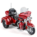 ZGTX 1:9 Scale Die-Cast Davidson Alloy Motorcycle Model Toy - Sound & Light, Pull-Back Function, Shock Absorption & Steering - Cruiser Motorcycle Collection