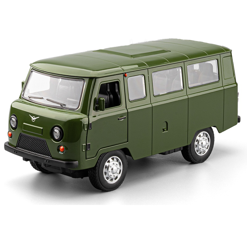 Chezhi 1:18 Die-Cast Alloy UAZ “Patriot” / “Hunter” Model - Russian Off-Road SUV with Opening Doors, Sound & Light, Pull-Back, Shock Absorption, Openable Roof & Foldable Mirrors