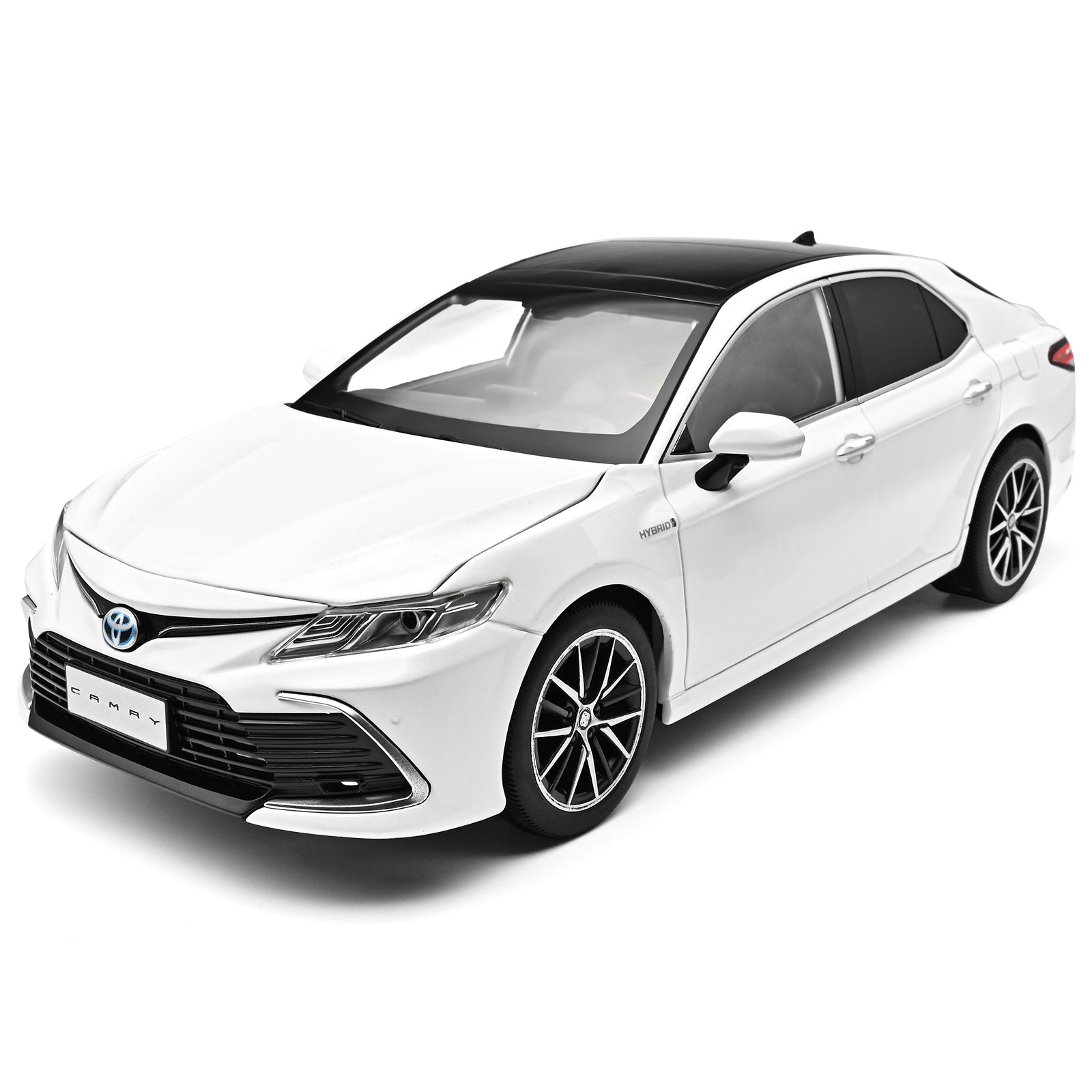 Black Mamba 1:18 Scale Licensed 2023 Toyota Camry Die-Cast Alloy Static Sedan Model - Rolling Function, Opening Doors, Shock Absorption, Steering, Adjustable Seats & Foldable Mirrors - Official Sedan Collection