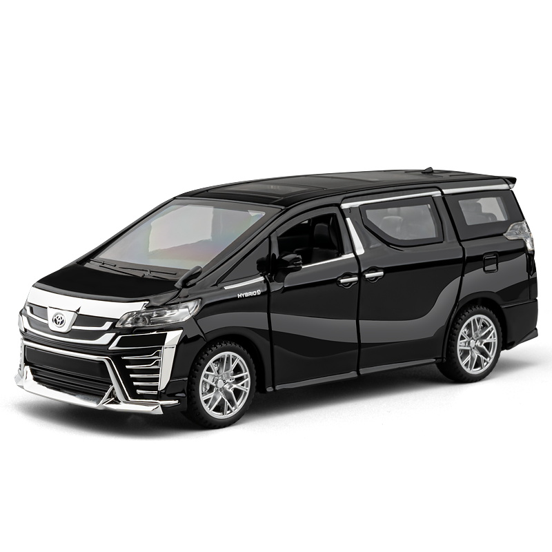 Chezhi 1:32 Scale Die-Cast Alloy Model Toy Compatible with Toyota Vellfire - Opening Doors, Sound & Light, Pull-Back Function - Luxury MPV Collection