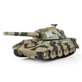 XHD 1:35 Die-Cast Alloy Model - Compatible with German King Tiger Heavy Tank - Feature-Packed with Smoke/Spray Effect, Sound & Light, Pull-Back Action & Removable Tracks