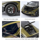 Black Mamba 1:18 Scale Licensed Lamborghini Huracán Sterrato Die-Cast Alloy Model Toy - Opening Doors, Sound & Light, Shock Absorption, Steering, Horn, Adjustable Rear Wing & Adjustable Seats - Off-Road Supercar Collection