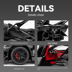 Chezhi 1:24 Scale Die-Cast Alloy Model Toy Compatible with Apollo Intensa Emozione - Opening Doors, Sound & Light, Pull-Back Function, Shock Absorption, Steering & Horn - Hypercar Collection