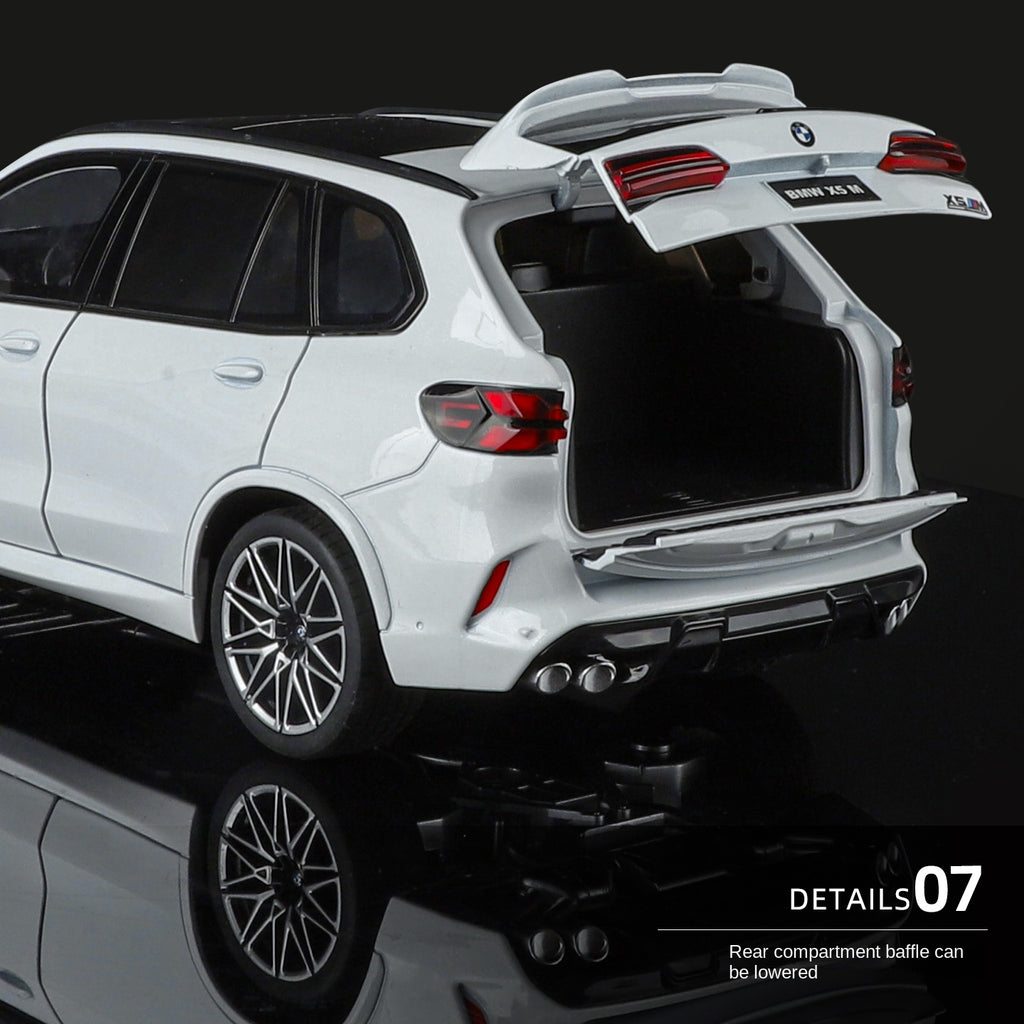 BMW X5 M Black Mamba, modelo estático de aleación fundida a presión, con licencia, escala 1:18: puertas que se abren, amortiguación, dirección, asientos ajustables y espejos plegables. Colección SUV de alto rendimiento de lujo.