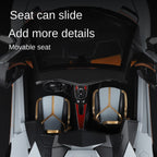 Lamborghini Aventador SVJ63 Black Mamba a escala 1:18, modelo de aleación fundida a presión con licencia: techo desmontable, puertas que se abren, sonido e iluminación, amortiguación, dirección y bocina. Colección de superdeportivos de edición limitada.