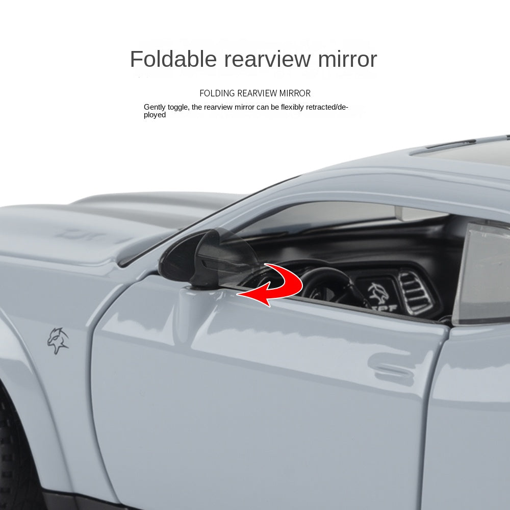 Jianyuan 1:32 Scale Die-Cast Alloy Model Toy Compatible with Dodge Challenger SRT Hellcat Redeye - Opening Doors, Sound & Light, Pull-Back Function, Horn & Foldable Mirrors - Muscle Car Collection