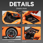 Chezhi 1:24 Scale Die-Cast Alloy Model Toy Compatible with Koenigsegg Jesko - Opening Doors, Sound & Light, Pull-Back Function, Shock Absorption, Steering & Horn - Hypercar Collection