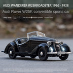 Chezhi 1:32 Licensed Wanderer W25K “Kompressor” Die-Cast Alloy Model - Official Audi Pre-War Classic with Opening Doors, Sound & Light & Pull-Back Action