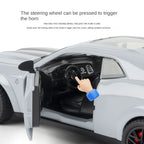 Jianyuan 1:32 Scale Die-Cast Alloy Model Toy Compatible with Dodge Challenger SRT Hellcat Redeye - Opening Doors, Sound & Light, Pull-Back Function, Horn & Foldable Mirrors - Muscle Car Collection