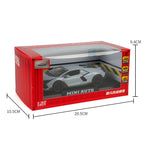 Jianyuan 1:32 Scale Die-Cast Alloy Model Toy Compatible with Mansory Lamborghini Aventador - Opening Doors, Sound & Light, Pull-Back Function, Horn & Adjustable Rear Wing - Tuned Supercar Collection
