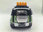 Qiyi 1:24 Scale Licensed Land Rover Defender Die-Cast Alloy Model Toy with Roof Accessories - Removable Fuel Cap, Foldable Mirrors, Opening Doors, Sound & Light, Pull-Back Function, Shock Absorption & Horn - Official Off-Road Vehicle Collection