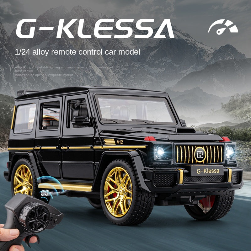 Mercedes-Benz G63 de aleación fundida a presión, escala 1:24, Chezhi - Control remoto, dirección, bocina y avance/retroceso - Colección de vehículos todoterreno
