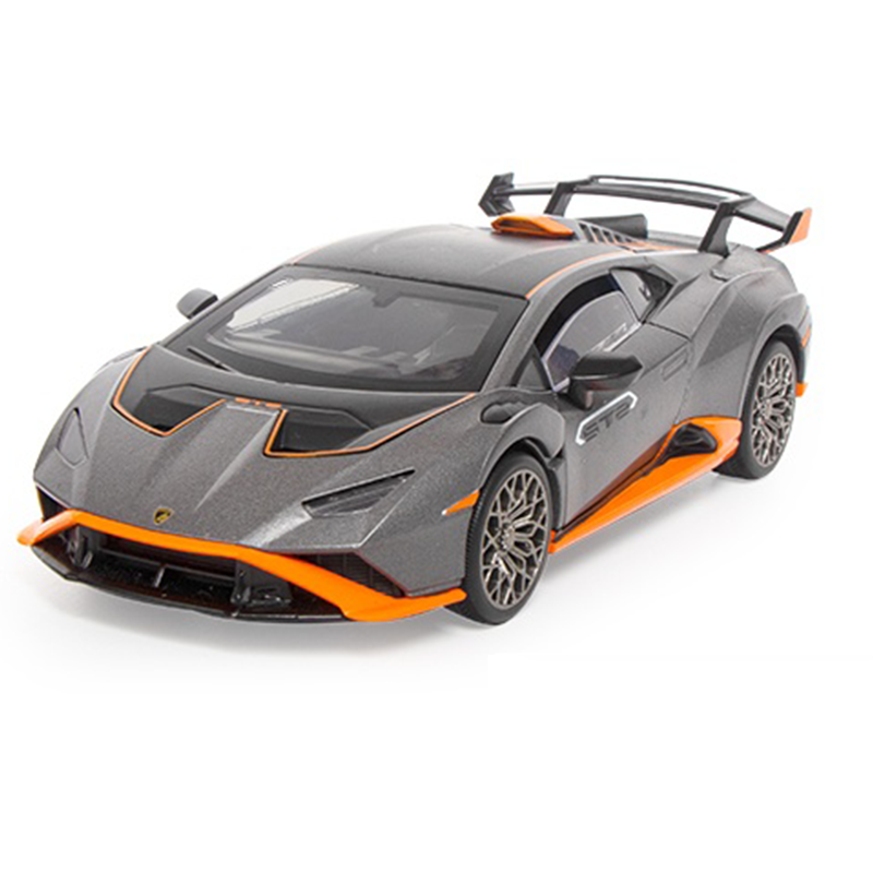 OK 1:32 Die-Cast Alloy Model - Compatible with Lamborghini Huracán STO Supercar - Feature-Packed with Opening Doors, Realistic Sound & Light, Pull-Back Action & Shock Absorption