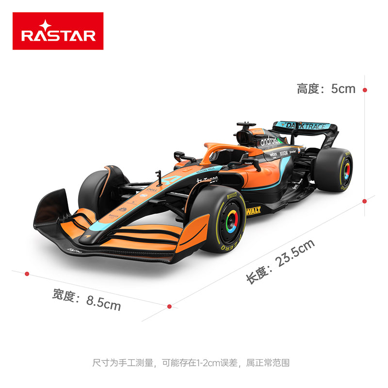 Rastar 1:24 Scale Licensed McLaren MCL36 Formula 1 Racing Car Die-Cast Alloy Static Model Toy - Steering Linkage & Rolling Function - Official F1 Motorsport Collection