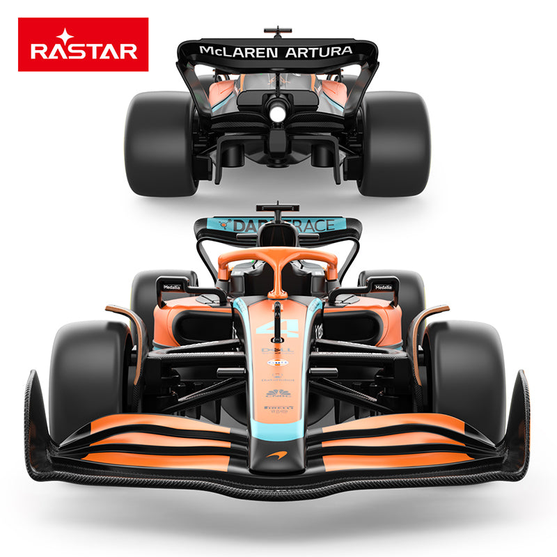 Rastar 1:24 Scale Licensed McLaren MCL36 Formula 1 Racing Car Die-Cast Alloy Static Model Toy - Steering Linkage & Rolling Function - Official F1 Motorsport Collection
