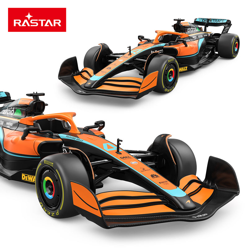 Rastar 1:24 Scale Licensed McLaren MCL36 Formula 1 Racing Car Die-Cast Alloy Static Model Toy - Steering Linkage & Rolling Function - Official F1 Motorsport Collection