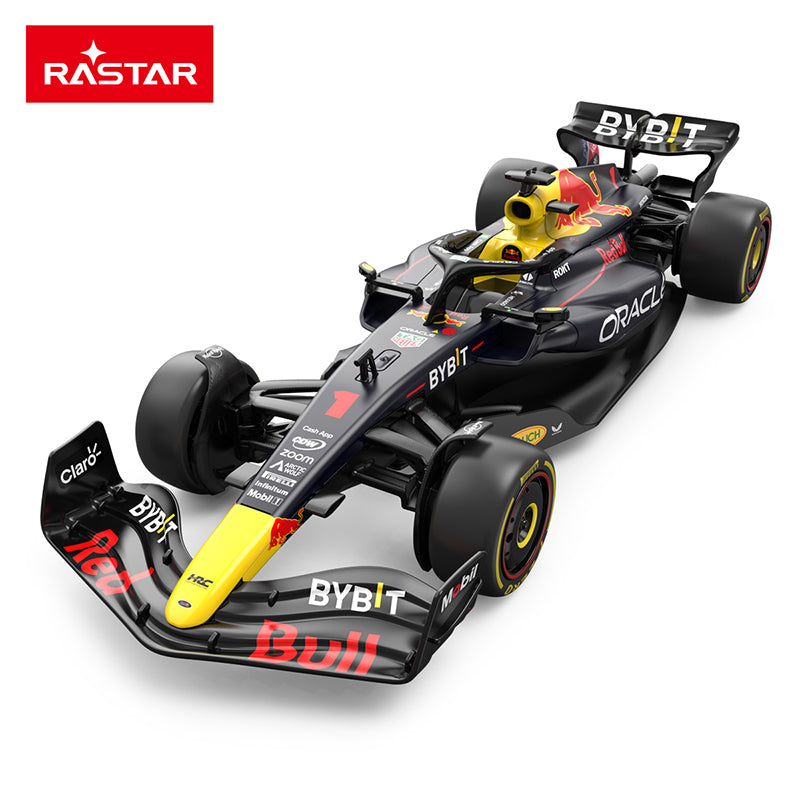 Rastar 1:24 Scale Licensed Red Bull RB19 Formula 1 Racing Car Die-Cast Alloy Static Model - Steering Linkage & Rolling Function - Official F1 Motorsport Collection