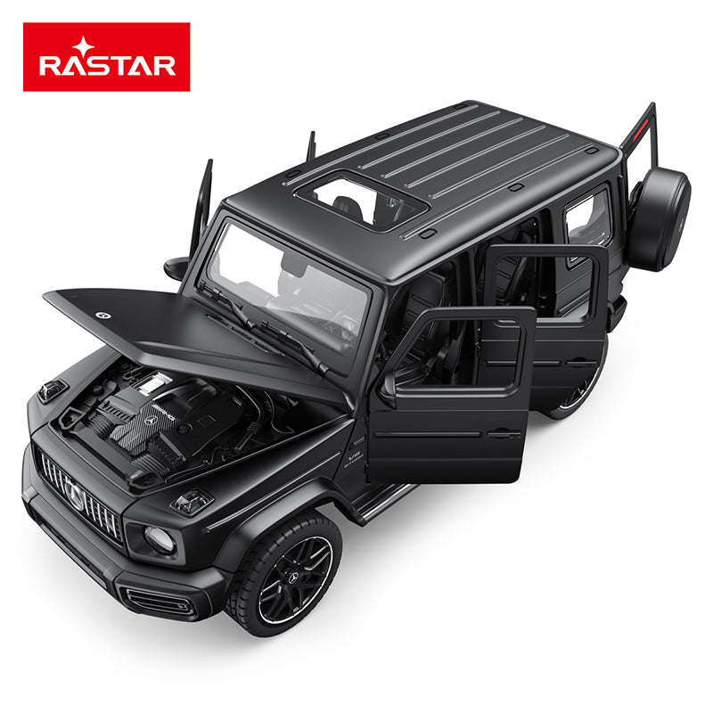 Rastar 1:32 Scale Licensed Mercedes-AMG G63 Die-Cast Alloy Model Toy - Opening Doors, Sound & Light, Pull-Back Function - Official Luxury SUV Collection
