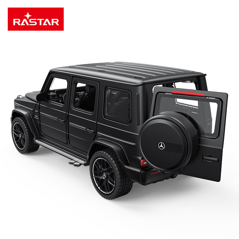 Rastar 1:32 Scale Licensed Mercedes-AMG G63 Die-Cast Alloy Model Toy - Opening Doors, Sound & Light, Pull-Back Function - Official Luxury SUV Collection