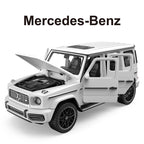 Rastar 1:32 Scale Licensed Mercedes-AMG G63 Die-Cast Alloy Model Toy - Opening Doors, Sound & Light, Pull-Back Function - Official Luxury SUV Collection